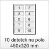 10 datotek na polo-DIN SRA3: 450x320 mm