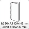 Jedilnik - 1/2 DIN A3: 420x148 mm