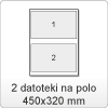 02 datoteki na polo-DIN SRA3: 450x320 mm