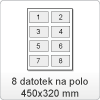 08 datotek na polo-DIN SRA3: 450x320 mm