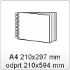 Zbornik - DIN A4: 210x297 mm - 4/0 - ležeč Zbornik - DIN A4: 210x297 mm - 4/0 - ležeč