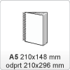 Zbornik - DIN A5: 210x148 mm - 4/0 - pokončen Zbornik - DIN A5: 210x148 mm - 4/0 - pokončen