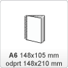 Zbornik - DIN A6: 148x105 mm - 4/0 - pokončen Zbornik - DIN A6: 148x105 mm - 4/0 - pokončen