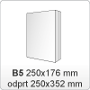 Knjiga - B5: 250x176 mm / broširano-mehka vezava (BW) Knjiga - B5: 250x176 mm / broširano-mehka vezava (BW)