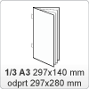 Jedilnik - 1/3 DIN A3: 297x140 mm Jedilnik - 1/3 DIN A3: 297x140 mm