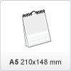 Koledar-stenski: DIN A5: 148x210 mm / spiralna vezava (pokončen)