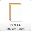 NCR samokopirni blok (100 listni) - DIN A4: 297x210 mm / lepljen v blok