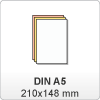 NCR samokopirni blok (100 listni) - DIN A5: 210x148 mm / lepljen v blok