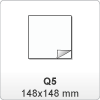 (06) Nalepka, etiketa - Q5: 148x148 mm