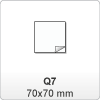 (30) Nalepka, etiketa - Q7: 70x70 mm