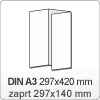(1) Jedilnik-DIN A3: 297x420 mm-zaprt 297x140 mm (C-zgib)