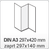 (1) Zloženka - DIN A3: 297x420 / 297x140 mm (Z zgib) (1) Zloženka - DIN A3: 297x420 / 297x140 mm (Z zgib)
