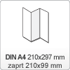 (2) Zloženka - DIN A4: 210x297 / 210x99 mm (Z zgib) (2) Zloženka - DIN A4: 210x297 / 210x99 mm (Z zgib)