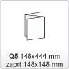 (2) Vabilo-148x444 mm / Q5: 148x148 mm (Z zgib)