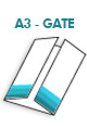 (1) Zloženka: DIN A4 - odprt format DIN A3 - (GATE-zgib)