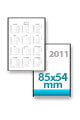 Koledarček: 85x54 mm ali 90x50 mm