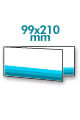 (3) Vabilo: 210x99 mm - odprt format 420x99 mm - ( V-zgib )