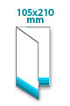 (2) Vabilo: 105x210 mm - odprt format 210x210 - ( V-zgib )