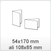 Vizitka - 54x170 mm/54x85 mm ali 85x108 mm/85x54 mm Vizitka - 54x170 mm/54x85 mm ali 85x108 mm/85x54 mm