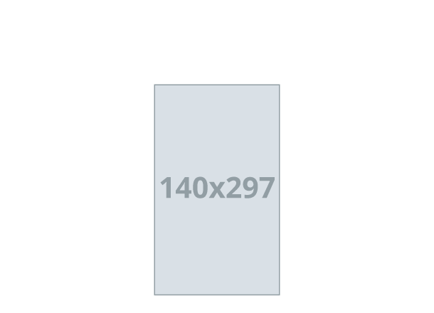 Monotex 1/3 A3: 297x140 mm (D3)