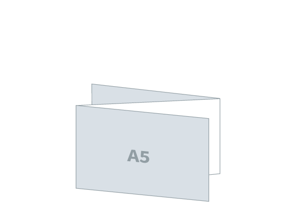 Zloženka 3 x A5 - Standard: 630x148 / 210x148 mm - Z zgib (D3)