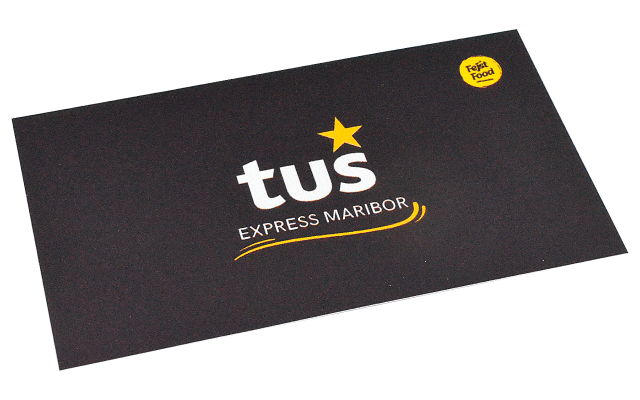 tisk vizitk standard na premaznem papirju mat plastifikacija