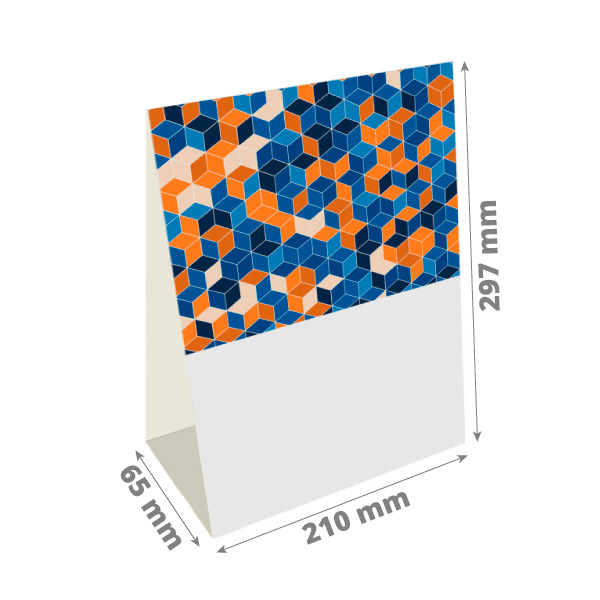 Table-card A4: 210x297x65 mm (D2X)