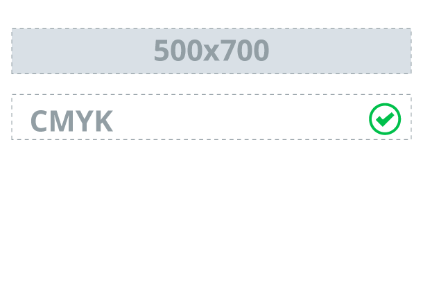 Pole 500x700 mm: CMYK