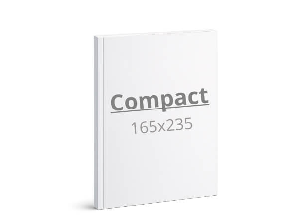 Brošura Compact: 165x235 mm - mehka vezava / lepljeno (D8)