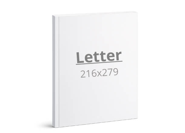 Brošura Letter: 216x279 mm - mehka vezava / lepljeno (D5X)