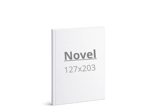 Brošura Novel: 127x203 mm - mehka vezava / lepljeno (D10)