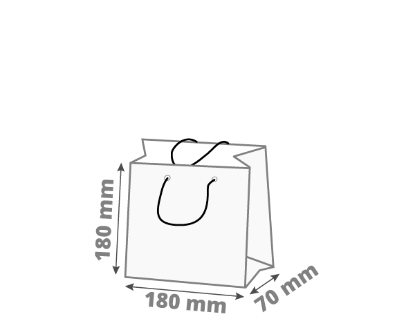 Darilna vrečka - kvadrat: 180x70x180 mm (D1)