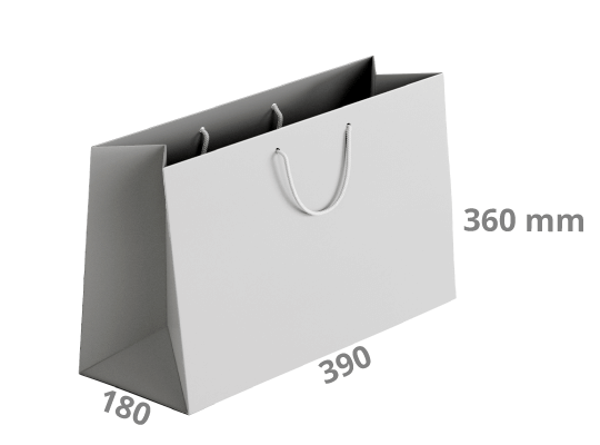 Darilna vrečka - ležeča: 390x180x360 mm (D0)