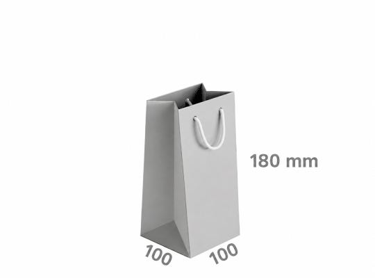 Darilna vrečka za steklenico: 100x100x180 mm (D2)
