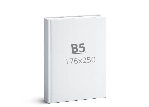 Knjiga B5: 176x250 mm - trda vezava (D4X)