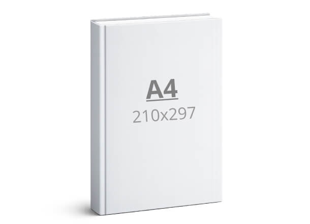 Knjiga A4: 210x297 mm - trda vezava (D2)