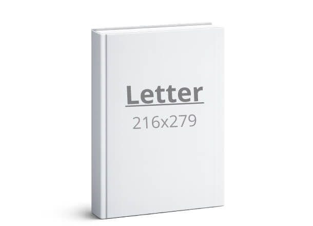 Knjiga Letter: 216x279 mm - trda vezava (D2)
